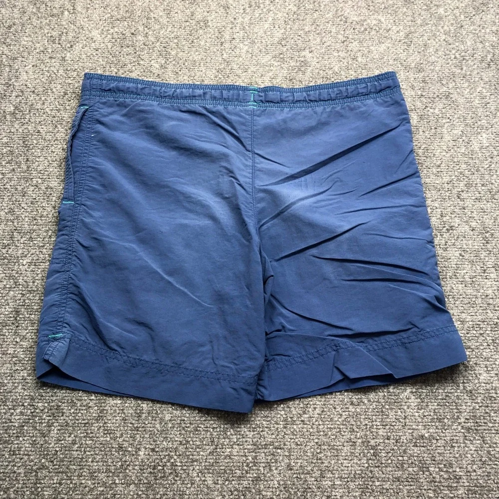 Patagonia Boys Baggies Shorts Blue Nylon Elastic Waist Size L 12